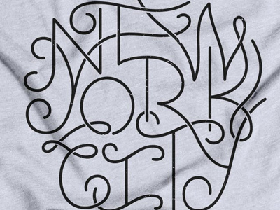 New York City Tshirt now available! cotton bureau hand lettering lettering new york city nyc the big apple tshirt typography