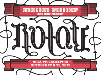 Rotate: An Ambigram Workshop