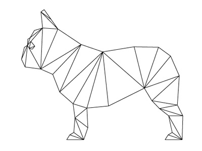 Another minimal animal dog geometric geometry illustration minimal minimalist origami vector yearofminimals