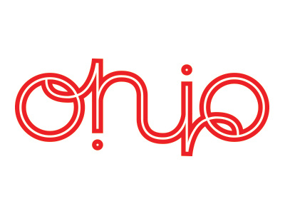 Ohio Ambigram ambigram lettering oh rebound script typography