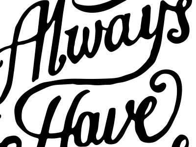 Always Have Fun - WIP custom typography fun hand lettering lettering rough texture typography