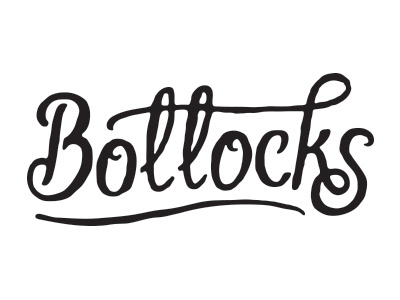 Bollocks 2.0 bollocks fun hand lettering lettering play rough sherlock holmes typography