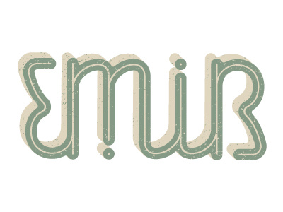 Ambigrams For Dribbblers // 3 ambigram custom emir emir ayouni lettering typography