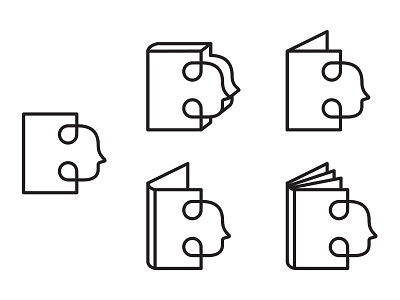Icons - WIP book design icon illustration line logo logomark nikita person symbol vector work in progress