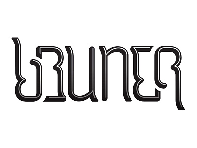 Ambigrams For Dribbblers // 4 ambigram custom lettering mike bruner typography vector