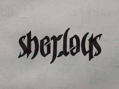Ambigram // WIP ambigram concept copic hand lettering idea lettering marker sketch typography work in progress