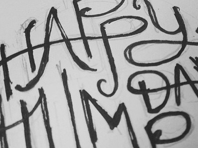 Happy Humpday hand lettering humpday lettering paper pencil sharpie sketch typography