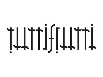 Monoweight Ambigram