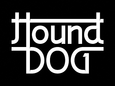 Hound Dog 2.0 elvis exploration fun lettering practice shadows typography