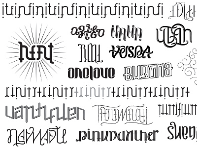 ambigram lettering styles