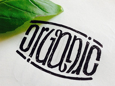 Organic Sketch Shot ambigram hand lettering lettering organic paper pen sketch texture type typography