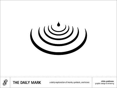 The Daily Mark | 02 - Water Drop design exploration graphic design icon logo logomark mark symbol thedailymark water