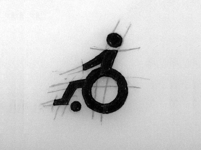 Wheelchair Symbol icon logo logomark mark symbol thedailymark wheelchair