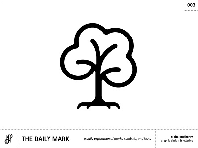 The Daily Mark | 03 - Tree design exploration graphic design icon logo logomark mark symbol thedailymark tree