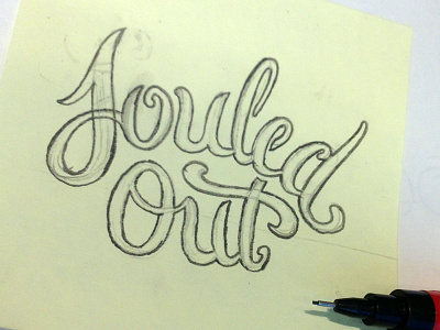 LIP 2 - Lettering In Progress funk hand lettering lettering post it script sketch soul tower of power typography