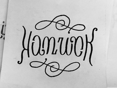 Ambigrams for Dribbblers // 6 ambigram hand lettering lettering sketch type typography