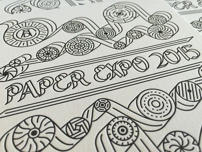 Paper Expo 2015 // The Art Directors Club adc branding expo identity letterpress logo new york city nyc paper the art directors club