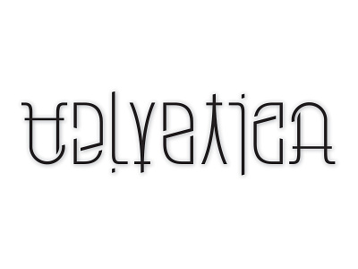 Helvetica ambigram font helvetia helvetica lettering switzerland type typeface typography
