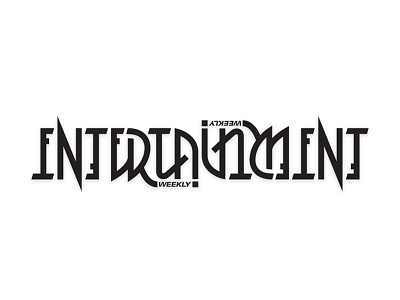 Entertainment Weekly // Ambigram ambigram lettering type typography