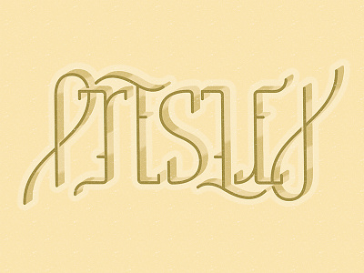 Presley // Ambigram