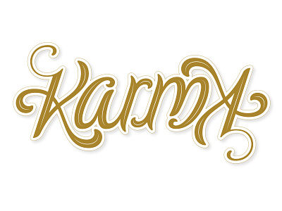 Karma Ambigram ambigram hand lettering lettering type typography