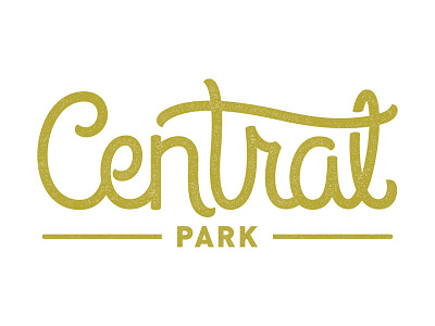 It's a Central Park thang... central park hand lettering lettering logo nyc script type typography