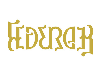 An homage to the GOAT... ambigram federer lettering tennis type typography