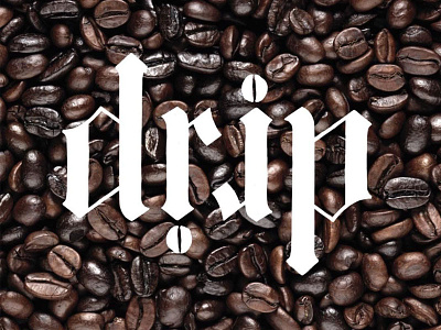 Coffee's on me! coffee hand lettering lettering type typography