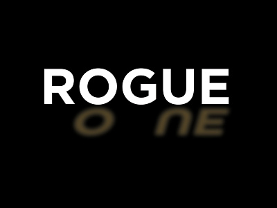 Rogue One logo movie star wars type typography