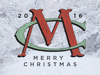 Merry Christmas fellow Dribbblers! christmas hand lettering holidays lettering type typography