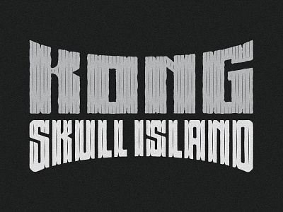 Kong Skull Island hand lettering lettering movie movie title type typography