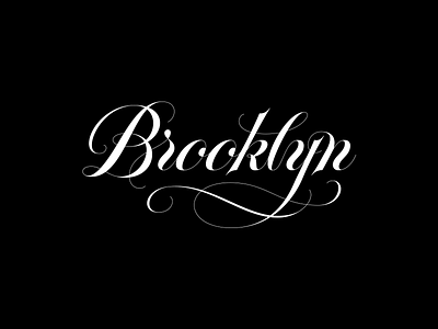 Brooklyn // The Spencerian Script edition hand lettering lettering script spencerian type typography