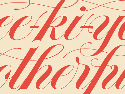 Yipee-ki-yay! hand lettering lettering spencerian type typography