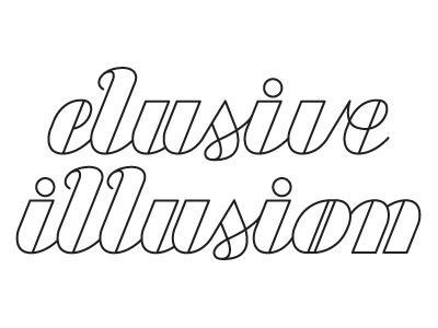 Elusive Illusion Logo Outlined