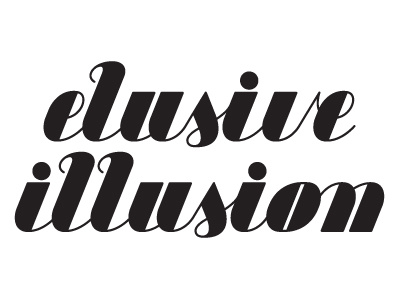 Elusive illusion logo filled