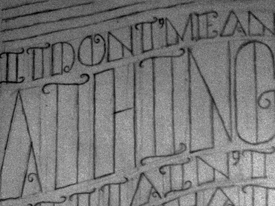 It don't mean a thing... 1930 art deco big band design duke ellington hand lettering jazz lettering music typography
