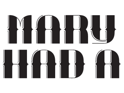 Mary Had A Little Lamb custom type hand lettering lettering mary had a little lamb sketch type typography