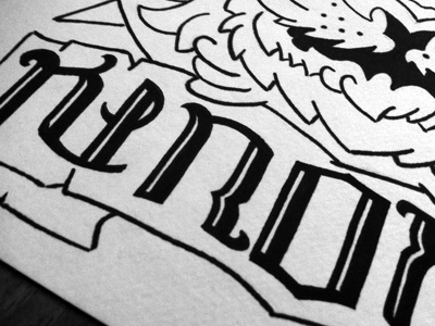 Kerouac Tattoo ambigram design hand lettering kerouac lettering tattoo typography