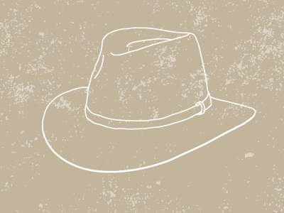 Hats Of The World - Akubra Hat hat illustration illustrative pattern texture