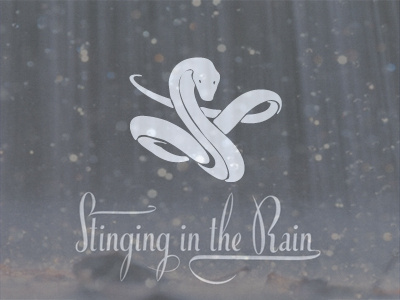 Stinging In The Rain arno kathollnig joke lettering snake type typography