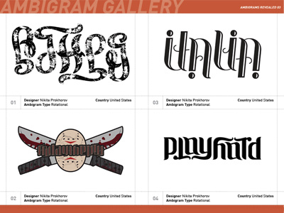 Ambigrams Revealed Sample Spreads