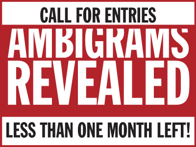 Call For Entries // Ambigrams Revealed ambigram call for entries design digital graphic design hand drawn hand lettered illustration layout lettering print publication submission typography