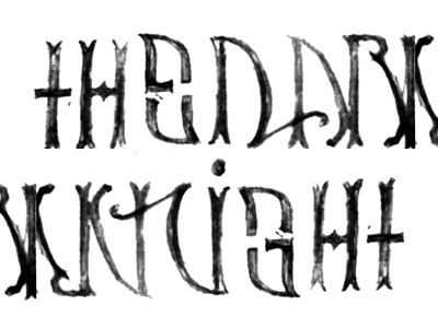 The Dark Knight // Ambigram