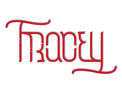 Ambigram // Tracey ambigram custom typography hand drawn illustrative lettering typography