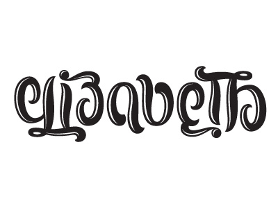 Ambigram // Elizabeth