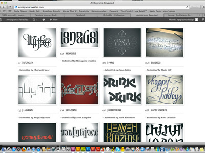 Ambigrams Revealed Website ambigrams ambigrams revealed book design lettering publication typography website