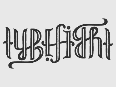 Another Ambigram ambigram hand lettering lettering texture typefight typography