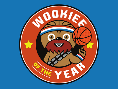 Wookiee of the Year baby yoda basketball chewbacca digital art disney illustration nba star wars star wars art star wars fan art the rise of skywalker vector wookiee
