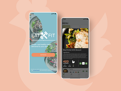 Eat Fit ( food delivery ) app app app design design figma fitness food food app food shop interface mobile mobile ui order food shop ui ux uxui