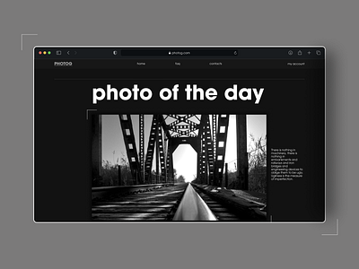 Photog Web app blackandwhite design figma interface photography photography website ui ui design web web design webdesign website
